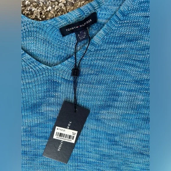 5/$25 Tommy Hilfiger lightweight cold shoulder summer sweater XL - Picture 5 of 14
